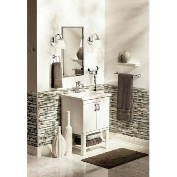 Moen YB5124CH Voss 24-Inch Bathroom Towel Bar, Chrome - Picture 3 of 3